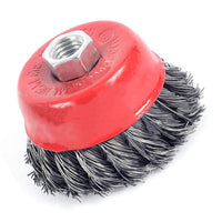 4 x Brand New ChgImposs Wire Brush Cleaning, 3 Inch Wire Wheel Brush, Cup Brush, Wire Wheel Brush, Wire Cup Brush for Angle Grinders with 1 2 Inch Threaded Chuck - RRP €100.8