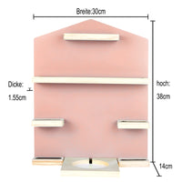 1 x RAW Customer Returns Shudyear Toniebox Shelf with Space for 24 Tonie Figures, Tonie Box Magnetic Wall Shelf for Children to Play and Collect Pink, House  - RRP €36.31