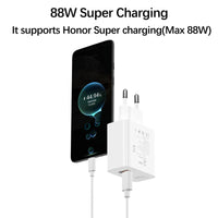 1 x RAW Customer Returns 88W SUPERCHARGE Fast Charger for Huawei Charger,2 Port USB C Charger USB C Power Delivery with USB C to C Charging Cable 1M for Honor 90 Lite 200 Lite Magic6 Lite 6Pro 5Lite Huawei Pura 70 P60 Pad 9 - RRP €27.4