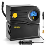 1 x RAW Customer Returns WindGallop Mini Portable Car Air Compressor 12V Professional Digital Car Tire Inflator Car Air Pump with Tire Pressure Gauge and Valve Adapters Blue  - RRP €28.98