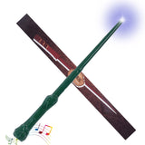 1 x RAW Customer Returns Aomig Magic Wand Children s Luminous Magic Wand with Light and Sound, Luminous Wand for Wizards Apprentices, Costume Accessories for Halloween Cosplay Carnival, Approx. 36 cm Green-B  - RRP €9.97