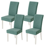 1 x RAW Customer Returns MIULEE Chair Covers Set of 4 Stretch Chair Covers for Dining Room Chairs, Chairs Removable Washable Chair Cover for Hotel, Banquet, Kitchen, Restaurant, Home, Wedding, Party Light Green - RRP €25.49