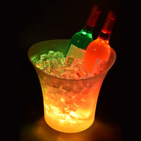 1 x RAW Customer Returns 5l Cube, Colorful LED Light Ice Cube Champagne, Color Can Be Configured, Graded Colores, Color Shifter, Cubes for Bottles - RRP €38.56