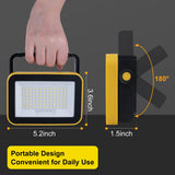 1 x RAW Customer Returns 60W Portable LED Work Light, T-SUNUS Rechargeable LED Work Lights Waterproof 4 Lighting Modes SOS Flash for Construction Site Camping - RRP €20.78