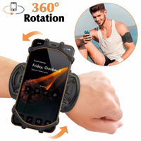 1 x RAW Customer Returns Sports armband cell phone Universal cell phone holder for iPhone 14 13 12 11 11 Pro Max XR XS X 8 etc. - 360 rotatable, removable - Perfect for jogging, hiking, climbing and fitness - 4 -6.5 Cell phone size - RRP €14.99