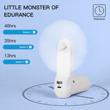 1 x RAW Customer Returns JISULIFE Handheld Fan Mini Fan 3 IN 1, with 4500 mAh Power Bank USB Battery Small Fan, Battery Operated Max 46 Hrs Runtime Portable Fan, Flashlight Function-White - RRP €25.99