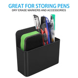 1 x RAW Customer Returns MoKo Magnetic Marker Holder, Magnet Storage Whiteboard Pen Holder School Supplies for School Life Refrigerator Whiteboard Locker and Other Magnetic Surfaces, Black - RRP €6.99