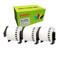 1 x RAW Customer Returns Doree DK-22205 DK22205 Label Rolls Endless for Brother P-Touch QL-500 QL-500A QL-500BS QL-500BW 3  - RRP €19.14