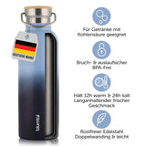 1 x RAW Customer Returns Blumtal Thermos bottle 750ml - double-walled stainless steel drinking bottle 750ml - insulated bottle 750ml BPA free - stainless steel drinking bottle 750ml tea bottle - Thermo drinking bottle 750ml - - RRP €20.16