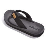 1 x RAW Customer Returns FITORY Men s Flip Flops Surfing Toe Separator Sports Sandals Beach Pool Slippers Black Size 40 - RRP €23.99