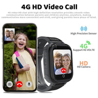 1 x RAW Customer Returns 4G Smartwatch Kids with Video Call, Kids Smartwatch with GPS with SIM, Smart Watch Kids Watch Call Waterproof with Family Chat SOS Camera School Mode Games Alarm Clock, Gifts for Girls Boys - RRP €69.41