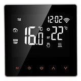 1 x RAW Customer Returns ME81H Smart Thermostat AC230V 50 60Hz 5 90 WiFi Smart Thermostat LCD Touch Screen Water Floor Heating Thermostat for Tuya White Background Orange Button 16A  - RRP €42.28