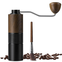 1 x RAW Customer Returns Manual coffee grinder with cleaning brush Hand coffee grinder made of stainless steel with conical grinder Espresso grinder hand Precise grinding level adjustment for espresso, French press - RRP €49.74