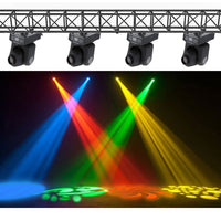 1 x RAW Customer Returns Lixada Moving Head 25W DMX-512 Mini Moving Head Light 8 Color Changes LED Stage Light with Shapes Professional 9 11 Channel Party Disco Show AC 100-240V Voice Control - RRP €108.9