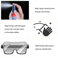 1 x Brand New Anti-Fog Glasses Spray, Anti-Fog Spray for Glasses, Anti-fog Spray, Anti-Fog Protection, Anti-Fog Spray for Swimming Goggles, for Glasses, Ski Goggles, Mirrors 30ml  - RRP €31.2