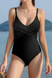 1 x Brand New SHEKINI Women s One Piece Swimsuit Adjustable Low Neck Halter Fashion Slimming Tummy Control One Piece Bikini Sports Beach Swimsuit L,Black W  - RRP €29.71