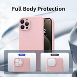 5 x Brand New Qasyfanc Camera Protection Case for iPhone 15 Pro, iPhone 15 Pro Case Shockproof Silicone Protective Cover, Slim, Soft, Pink - RRP €54.0