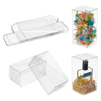 1 x RAW Customer Returns nbeads Pack of 24 Transparent PVC Box, 7x7x14.1cm Clear Plastic Gift Packaging Boxes for Weddings Gift Boxes for Candy Cookies Cake Chocolate Gifts Shapes - RRP €14.27