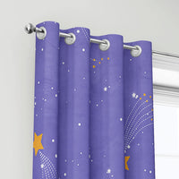 1 x RAW Customer Returns HOSIMA moon and star curtains opaque with eyelets blackout curtains, 2-set 140 x 175 cm purple meteor glitter star pattern watercolor for bedroom moon and star3 140 x 175 cm  - RRP €36.99