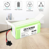 1 x RAW Customer Returns ZEYXINH 14.4V 2600mAh Li-Ion Replacement Battery for Conga Excellence 990 950 1090 1790 1990, Eufy RoboVac 11 11S 11SMAX 12 15C 15CMAX 15T 30 30C 30 MAX 35C Ecovacs S14 S15 Deebot N79S DN622 - RRP €25.34