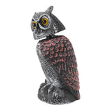 1 x Brand New CHICIRIS Fake Owl Decoy, Plastic Garden Owl Scarecrow Outdoor Owl Bird Repeller with Movable Head to Keep Birds Away from Patio, 10.8 Inch - RRP €20.4