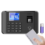 1 x RAW Customer Returns Bisofice time recording for small businesses, time clock time recording employees, working time recording for small businesses German, fingerprint password ID, with 11 languages, USB data export - RRP €59.0