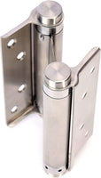 1 x RAW Customer Returns Cafe Saloon Door Hinges 4 Pack 2 Pairs Stainless Steel Self Closing 140mm 5 Inch Double Action Spring Hinge Door Hinge - RRP €38.7