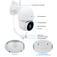 1 x RAW Customer Returns YoLuKe Tuya 1080P Alexa WiFi Smart Surveillance - 355 Wireless Outdoor Surveillance Camera 90 Rotatable Auto Tracking Two-Way Audio 30m Night Vision - RRP €48.02