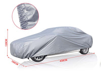 1 x RAW Customer Returns Outdoor car cover, waterproof winter cover, scratch and hail resistant saloon M 430 x 160 x 120 cm . - RRP €21.43