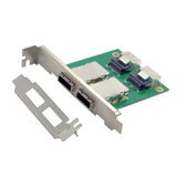 1 x RAW Customer Returns cablecc Dual Ports Mini SAS SFF-8088 to SAS 36Pin SFF-8087 PCBA Adapter with PCI Bracket - RRP €30.24