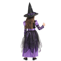 7 x Brand New FUXHBFB Witch Costume for Children Girls, Halloween Carnival Party Dress with Hat Dress, Witch Hat, Wizard, Witch, Theme Party, Carnival - RRP €104.65