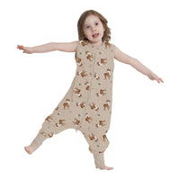 1 x RAW Customer Returns LAT LEE AND TOWN Baby Summer Sleeping Bag with Feet 0.5TOG 100 Cotton Sleeveless Summer Sleeping Bag with Legs for Children Girls and Boys Deer, M  - RRP €15.02