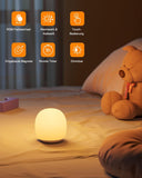 1 x RAW Customer Returns EASEMO LED Night Light Children, Night Light Baby with Touch Control, Nursing Light Rechargeable Magnetic Bedside Lamp, RGB Night Light Dimmable with 1-Hour Timer - RRP €20.16