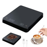 1 x RAW Customer Returns Coffee scale with timer, digital 0.3g-3kg espresso scale with timer, waterproof and heat-resistant high-precision USB scale with manual and automatic chronograph mode - RRP €18.14