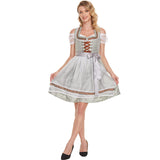 2 x RAW Customer Returns Hereneer Midi Dirndl Set, 3-Piece Dirndl Women s Midi Traditional Dress Traditional Skirt Traditional Fashion Dress Dirndl Blouse Women s Midi Dirndl, Traditional Dress Dirndl Women s for Oktoberfest, Dress, Blouse- RRP €137.62