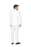 1 x RAW Customer Returns OppoSuits Fashionable Party Solid Color Suits for Men - With Jacket, Pants and Tie, White White Knight , 56 EU - RRP €75.58