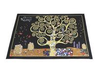 1 x RAW Customer Returns CARMANI Mixed Black Background Placemats Set of 4 Non-Slip Heat Resistant Decorated with Gustav Klimt - RRP €26.25