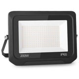 1 x RAW Customer Returns bapro 200W 20000LM outdoor spotlight LED floodlight IP65 waterproof 3500K warm white outdoor security light extra-flat floodlight LED spotlight outside for garden, garage, yard, sports field - RRP €56.11