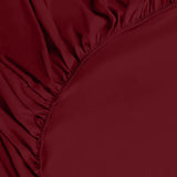 1 x RAW Customer Returns Utopia Bedding - Fitted Sheet 160x200cm - Burgundy - Brushed Polyester Microfiber Fitted Sheet - 35cm Deep Pocket - RRP €14.4