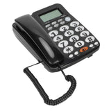 1 x RAW Customer Returns VBESTLIFE Corded Desk Phone, Large Buttons, Corded Landline, for Home Office Hotel Room, Caller ID, Hands-Free Function - RRP €28.9