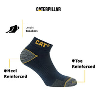 1 x RAW Customer Returns Caterpillar CAT Men s Universal Short Socks 39-42, 6 Pairs Blue  - RRP €20.68