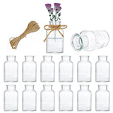 3 x RAW Customer Returns 12 Piece Small Vase Set, 125ml Mini Flower Vases, Glass Vases, Glass Bottles, Mini Vases, Vases for Table Decoration Wedding Decorative Bottles Dried Flower Decoration Including 5m Vintage Jute Cord - RRP €62.07