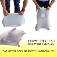 2 x RAW Customer Returns Manf Cat Litter Bags Bags for Cat Litter Boxes Cat Litter Bags Bags Inserts, 915 x 457 mm, 2 Packs 14 Pieces , Trial Garbage Bags 8 Bags as a Gift Medium  - RRP €28.84