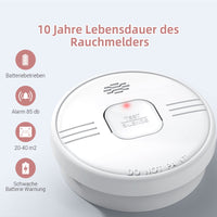 1 x RAW Customer Returns Putogesafe Smoke Detector, 10-Year Fire Alarm, Fire Detector with Built-in 10-Year Lithium Battery, Fire Alarm with Test Button, EN 14604 Certified, Fire Protection for Home, 208B, 2 Pack - RRP €33.11