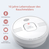 1 x RAW Customer Returns Putogesafe Smoke Detector, 10-Year Fire Alarm, Fire Detector with Built-in 10-Year Lithium Battery, Fire Alarm with Test Button, EN 14604 Certified, Fire Protection for Home, 208B, 2 Pack - RRP €33.13