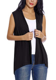 1 x RAW Customer Returns Women s Sleeveless Cardigan Vest Lightweight and Cool Coat XL, Black  - RRP €24.08