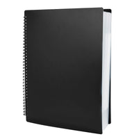 1 x RAW Customer Returns Irich A4 Music Sheet Choral Folder, Waterproof Plastic 60 Pockets Register Folders, Quick Convenient Music Folder for Music Scores, Files, Paper, Files 30 Compartments, 32 24CM, Black  - RRP €19.7