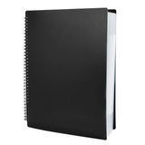 1 x RAW Customer Returns Irich A4 Music Sheet Choral Folder, Waterproof Plastic 60 Pockets Register Folders, Quick Convenient Music Folder for Music Scores, Files, Paper, Files 30 Compartments, 32 24CM, Black  - RRP €19.79