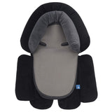 1 x RAW Customer Returns INFANZIA 3-in-1 Baby Seat Reducer Universal for all Strollers, Newborn Cotton Insert and Headrest for Baby Carrier and Car Seats, Breathable, 49x35cm, Black - RRP €23.18