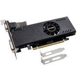 1 x RAW Customer Returns QTHREE Radeon RX 550 Low Profile Graphics Card, 4GB GDDR5 128-bit, DVI-D, HDMI, VGA, PCI Express x8, Desktop Gaming Graphics Card for PC, DirectX 12, Computer GPU - RRP €110.88